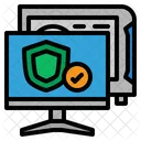 Computer Security Computer Protection Computer Shield Icon