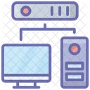 Computer Server Data Server Hosting Computer Icon