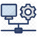 시스템 고도화 컴퓨터 구성 컴퓨터 개발 아이콘