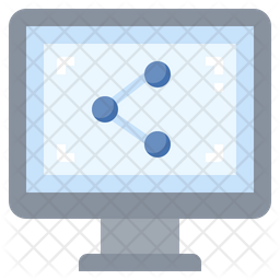 Computer Share Icon - Download in Flat Style