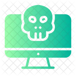 Computer Skull  Icon