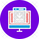 Computer Software Downloading  Icon