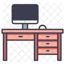 Computer Table  Icon