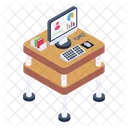 Workstation Workplace Place Of Work Icon
