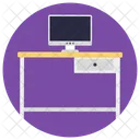 Computer Table Desk Icon