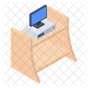 Pc Table Computer Table Workplace Icon
