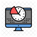 Time Working Computer Icon
