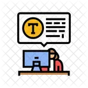 Typing Computer Office Icon