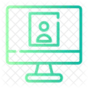 Computer Monitor Web Icon