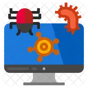Virus Computer Security Icon