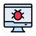 Computer Virus Computer Bug Monitor Icon