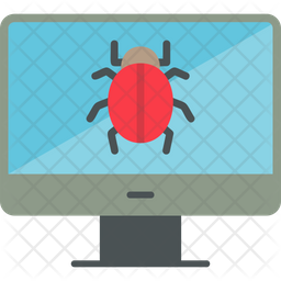 Computer Virus Icon - Download in Flat Style