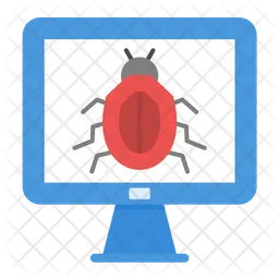 Computer Virus Icon - Download in Flat Style