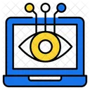 Computer Vision Artificial Intelligence Cyber Monitoring Icon