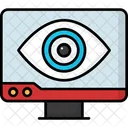Computer Vission Cyber Eye Artificial Intelligence Icon