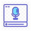 Computer Voice screen  Icon