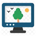 Computrer Wallpaper Icon