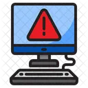 Computer Warning Alert Computer Warning Icon