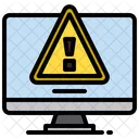 컴퓨터 경고 컴퓨터 경고 시스템 경고 아이콘