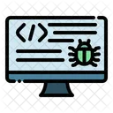 Computer Web Page Bug Icon