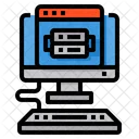 Computer Web Server  Icon