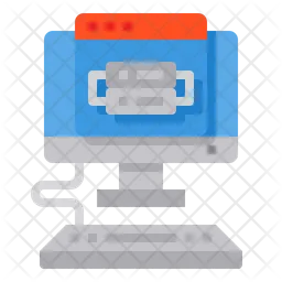 Computer Web Server  Icon