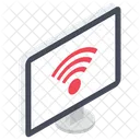 コンピュータの Wi Fi、 Wi Fi 信号、インターネット接続 アイコン