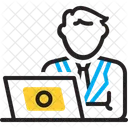 Computerbenutzer Chef PC Symbol