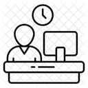 Computerbenutzer Freiberufler Online Benutzer Symbol