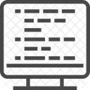 Computercode Digitale Daten Informatik Icon