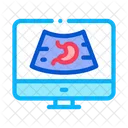 Computer Diagnostik Magen Symbol