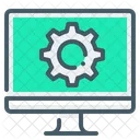 Computer Monitor Ausrustung Symbol