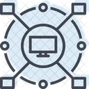 Computerized Cyber Monitor Icon