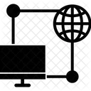 Computernetzwerk Globales Netzwerk Optisches Netzwerkterminal Symbol