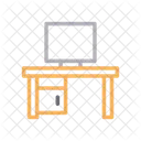 Schreibtisch Tisch LCD Symbol