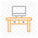 Schreibtisch Tisch LCD Symbol