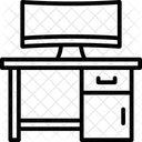 Computertisch Computer Schreibtisch Symbol