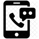 Comunicacao Por Smartphone Telecomunicacoes Mensagens Moveis Ícone