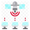 Comunicacao Satelite Computador Ícone
