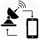 Comunicacao Por Radar Transferencia De Dados Satelite Ícone