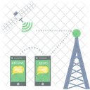 Comunicacao Via Satelite Conexao Tecnica Ícone