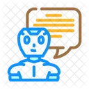 Comunicacion Chat Bot Icono