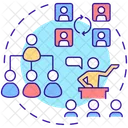Organizacion Negocios Comunicacion Icono