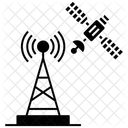 Comunicacion Por Satelite Red Parabolica Radiotelescopio Icono