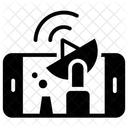 Comunicacion Por Satelite Comunicacion En Linea Radiodifusion Icono