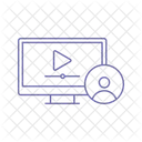 Comunicación por vídeo en línea  Icon