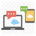 Comunicazione basata sul cloud  Icon