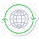 Comunicazione Globale Rete Globale Connessione Globale Icon