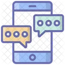 Comunicazione Mobile Conversazione Mobile Chat Mobile Icon