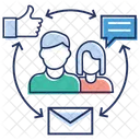 Comunicazione Sociale Social Media Commenti Icon